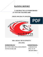 Field Visit & Pracvtical Report at Nitttr Chandigarh PDF