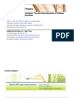 Entropy Generation Minimization: The New Thermodynamics of Finitesize Devices and Finitetime Processes