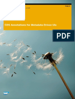 CDS Annotations For Metadata Driven UIs PDF