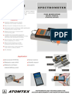 Spectrometer Spectrometer: Features Features