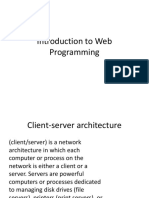 Introduction To Web Programming