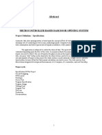 Project Title: Microcontroller Based Dam Door Opening System