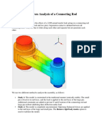 Lesson: Static Stress Analysis of A Connecting Rod Assembly