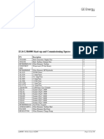 15.16 LM6000 Start-Up and Commissioning Spares: P/N Description Qty