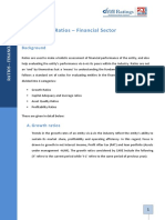 Ratios - Financial Sector