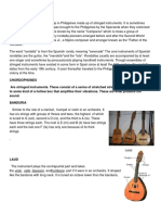 Musical Instruments Rondalla