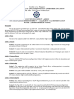 Constitution and By-Laws of The SLSU-CTE JLHSSBO