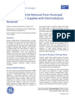 Nitrate and Nitrite Removal From Municipal Drinking Water Supplies With Electrodialysis Reversal