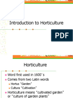 Introduction and History of Horticulture