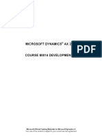 Development IV in Microsoft Dynamics AX2009 Full PDF