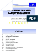 GPPB 2013-2014 Updates and Latest Issuances