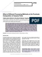 Effect of Different Processing Methods On The Proximate Composition of Cassava Peels