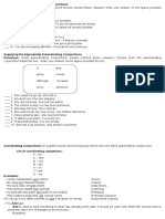 Conjunctions Quiz