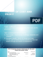 Theory of Cost and Profit