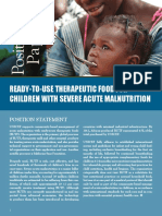 Position Paper Ready-To-Use Therapeutic Food For Children With Severe Acute Malnutrition June 2013 PDF