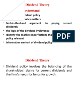 Dividend Theory Objectives - To Understand: Dividends