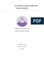 Comparative Study of Trial by Jury and Trial by Bench: Submission in The Subject of Criminal Procedure Code