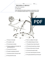 Observations vs. Inferences