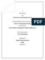 A Study On Derivatives and Risk Management