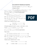 Newton Raphson Method For Non-Linear Equations