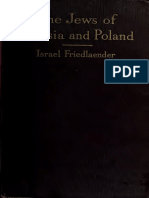 The Jews of Russia and Poland A Bird's-Eye View of Their History and Culture - Israel Friedlaender