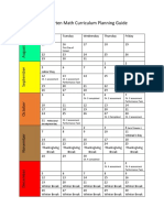 Math Curriculum Planning Guide K