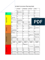 Math Curriculum Planning Guide 2