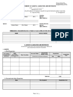 Sworn Statement of Assets, Liabilities and Networth