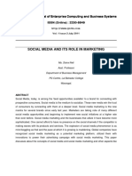 Social Media and Its Role in Marketing: Vol. 1 Issue 2 July 2011