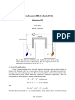 Thermodynamics of Electrochemical Cells