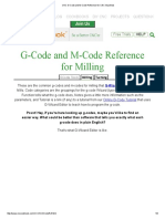 CNC G-Code and M-Code Reference For CNC Machines