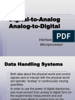 Digital-to-Analog Analog-to-Digital: Interface Part IV Microprocessor