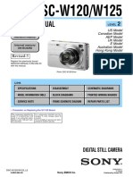 Service Manual: DSC-W120/W125