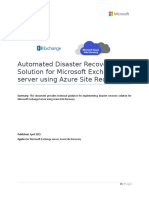 Microsoft Exchange DR Solution Using ASR - Guidance