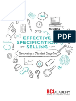 Effective Specification Selling: Becoming A Trusted Supplier