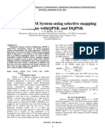 Papr of Ofdm System Using Selective Mapping Technique Withqpsk and DQPSK