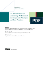 Ifla Guidelines For Continuing Professional Development