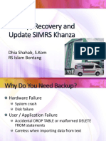 Backup, Recovery and Update SIMRS Khanza