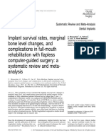 Implant Survival Rates, Marginal Bone Level Changes, and Complications in Full-Mouth Rehabilitation With Flapless Computer-Guided Surgery