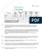 Company Name: Facility Name: Dust Collection Emissions - Particulate (PM 10)