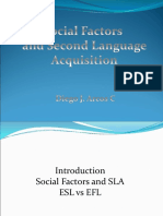 Social Factors and SLA - Pps