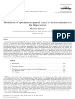 Modulation of Spontaneous Quantal Release of Neurotransmitters in The Hippocampus