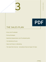 The Sales Plan: Prices and The Market