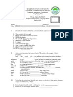 Eng 100 Final Exam