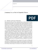 Language Use As Part of Linguistic Theory: 1.1 Substance and Usage in Phonology