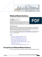 Wideband Modem Resiliency