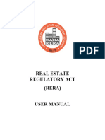 Real Estate Regulatory Act (RERA) User Manual