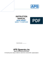 APS Dynamics, 114 Dual Amplifier, 380W 0-2kHz PDF