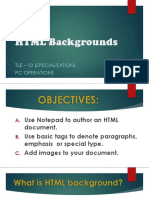 HTML Backgrounds