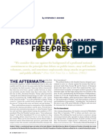 Presidential Power v. Free Press, by Stephen F. Rohde (C) 2017 Los Angeles County Bar Association